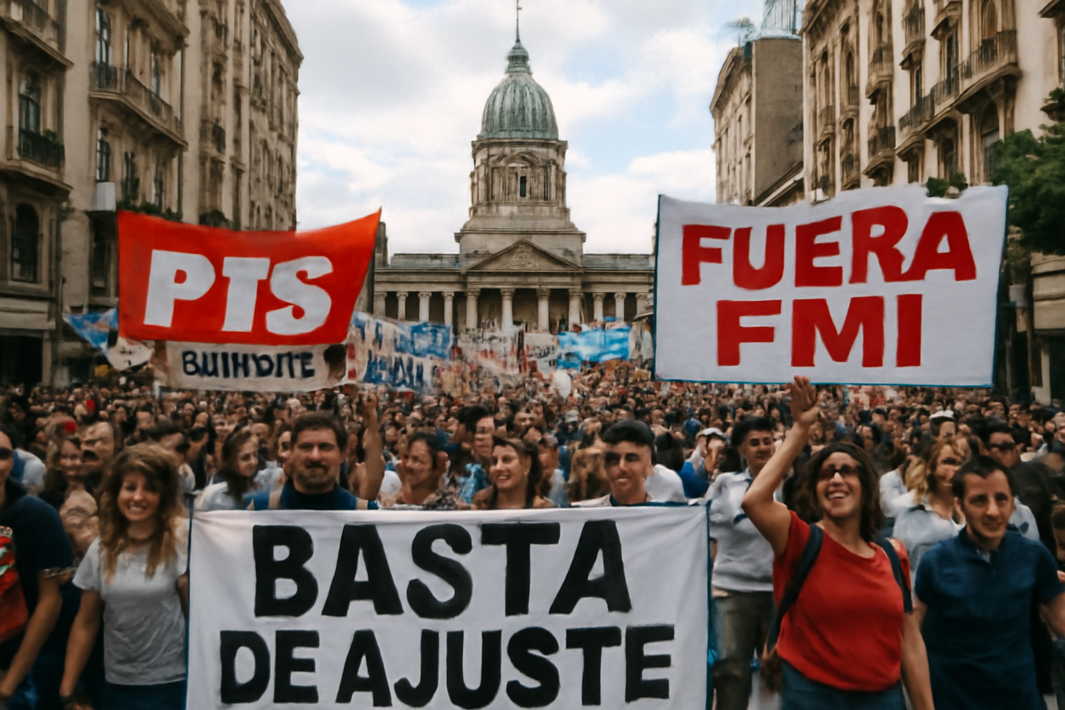Marcha de jubilados y ambientalistas frente al Congreso el 25/3/2026