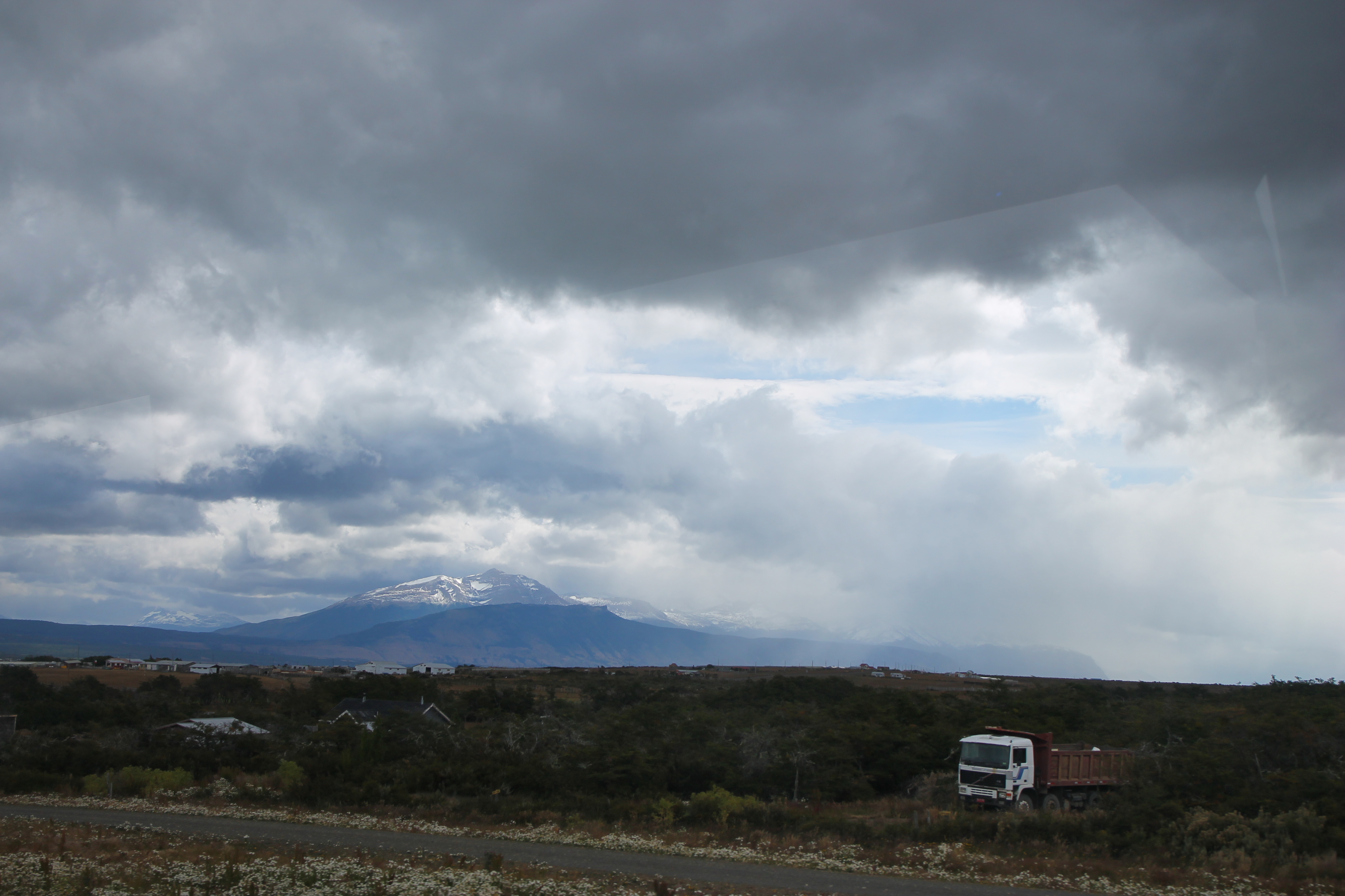 Chilean Route 9 near to Puerto Natales