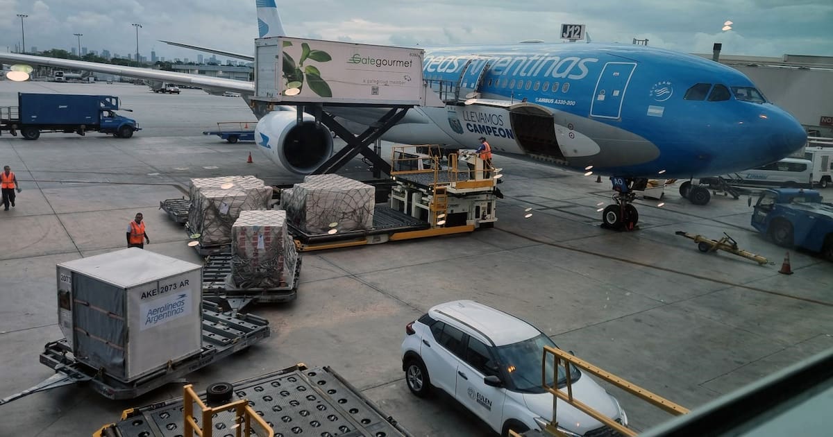Argentina lidera crecimiento de carga aérea internacional en la región