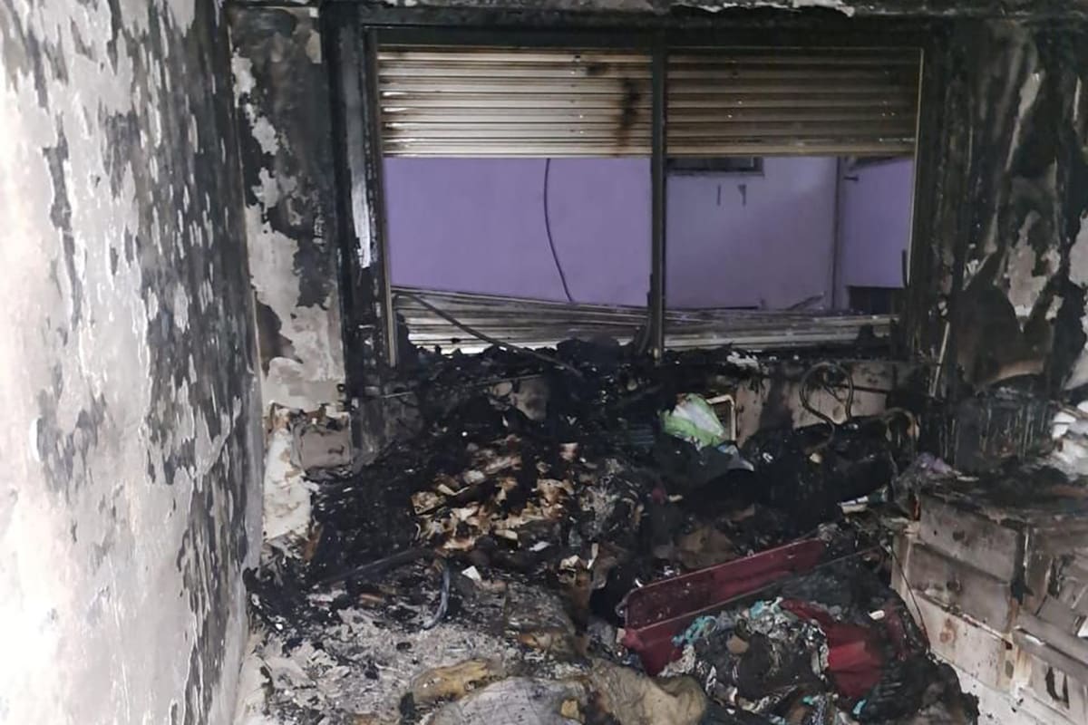 Detuvieron a un hombre que amenazó con un cuchillo e incendió la casa en San Nicolás