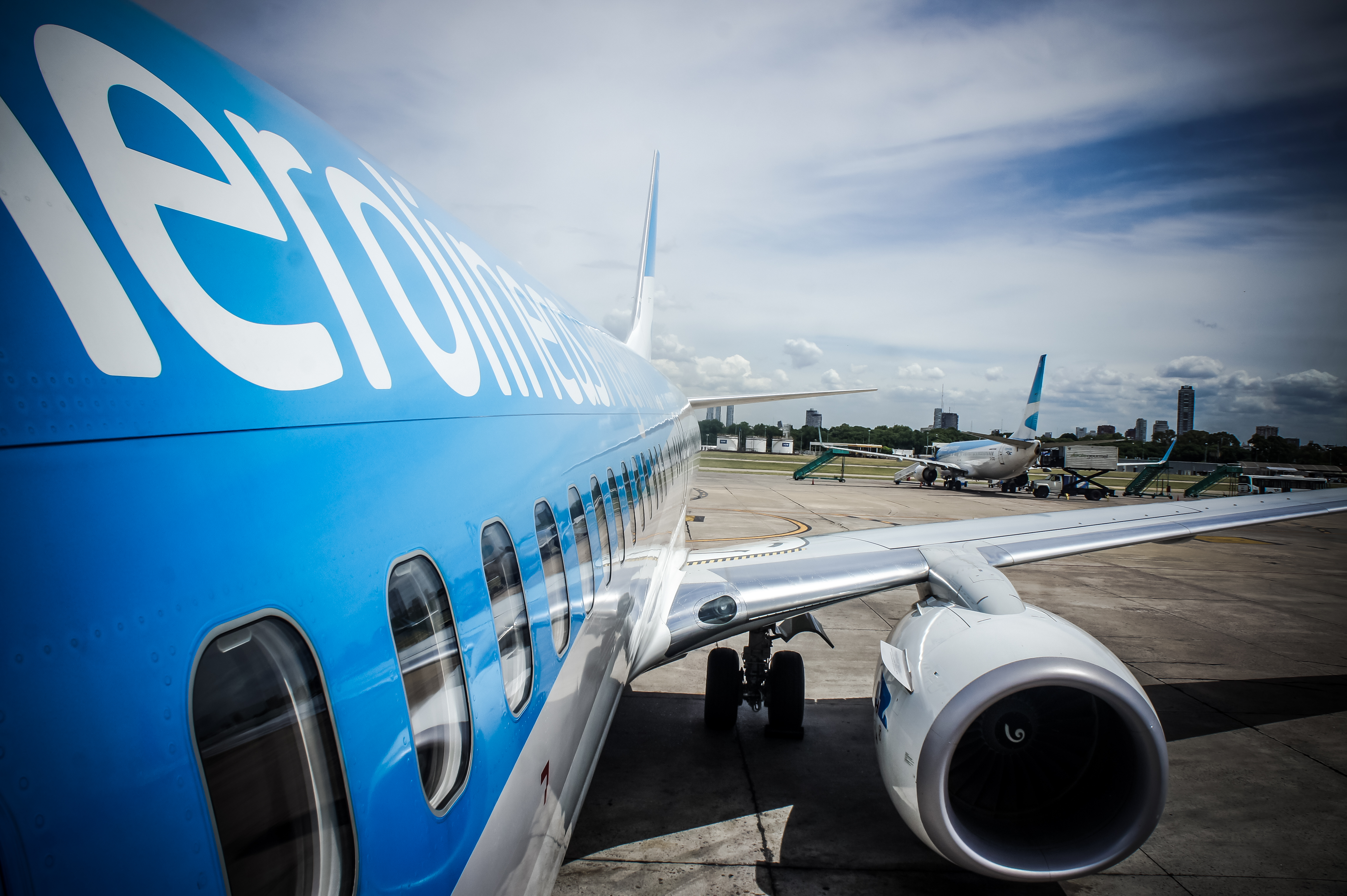 Aerolineas Argentinas 737 at Jorge Newbery Airfield, Buenos Aires
