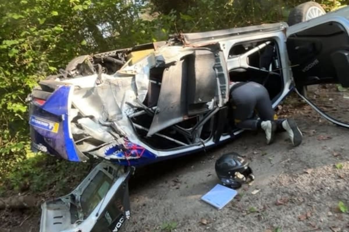 Jos Verstappen volcó en el Rally de Wallonie; ambos tripulantes resultaron ilesos