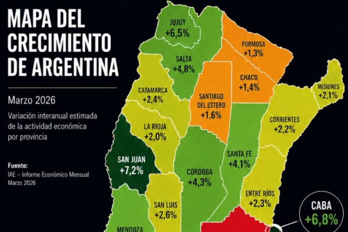 Milei compartió un mapa con supuestos datos de crecimiento que contiene omisiones y errores