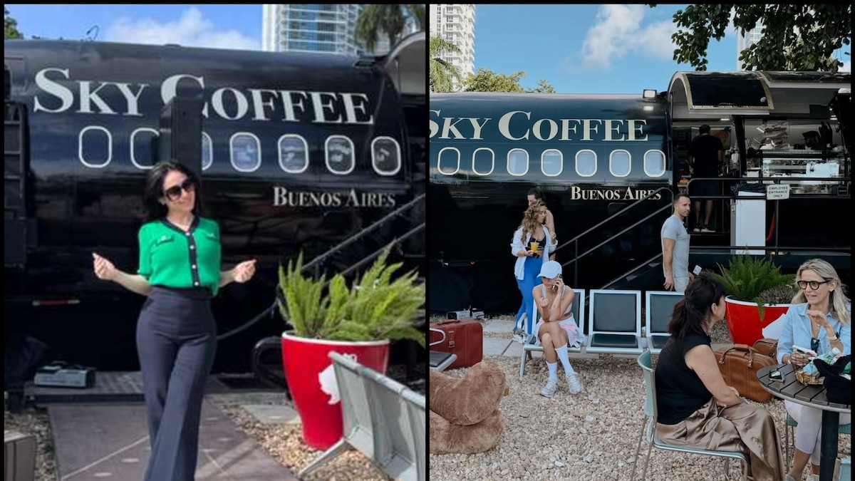 Un avión convertido en café argentino aterriza en Miami y planea expandirse